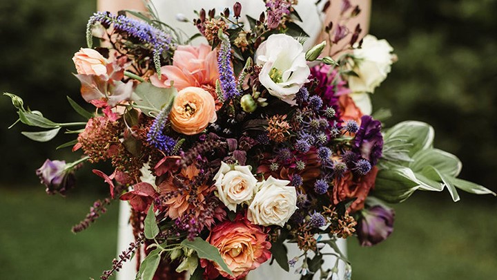 Spectacular Autumn Wedding Florals by Splints & Daisies Floral Design Desktop Image